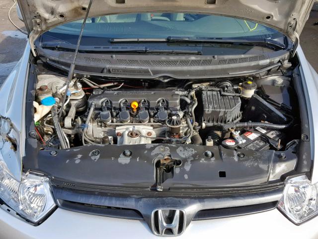 2HGFG11666H527237 - 2006 HONDA CIVIC LX SILVER photo 7