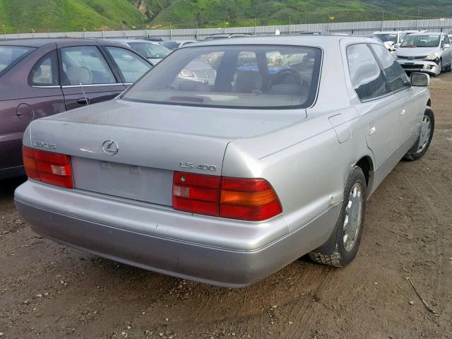 JT8UF22E6S0029959 - 1995 LEXUS LS 400 SILVER photo 4