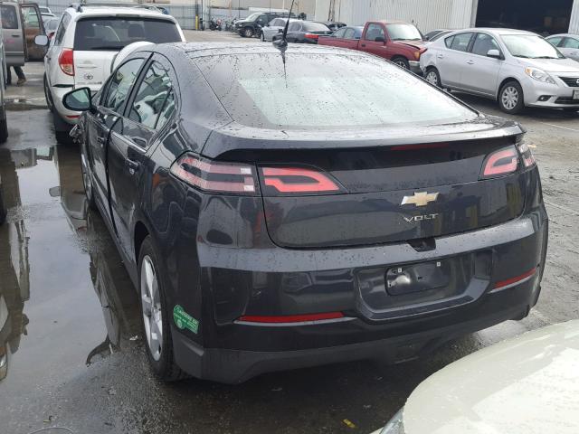 1G1RE6E45EU173688 - 2014 CHEVROLET VOLT GRAY photo 3