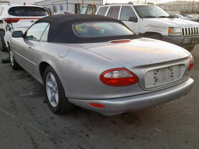 SAJGX2040XC032675 - 1999 JAGUAR XK8 SILVER photo 3