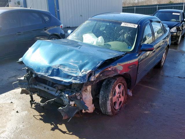1G1NE52J02M704956 - 2002 CHEVROLET MALIBU LS BLUE photo 2