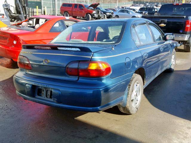 1G1NE52J02M704956 - 2002 CHEVROLET MALIBU LS BLUE photo 4