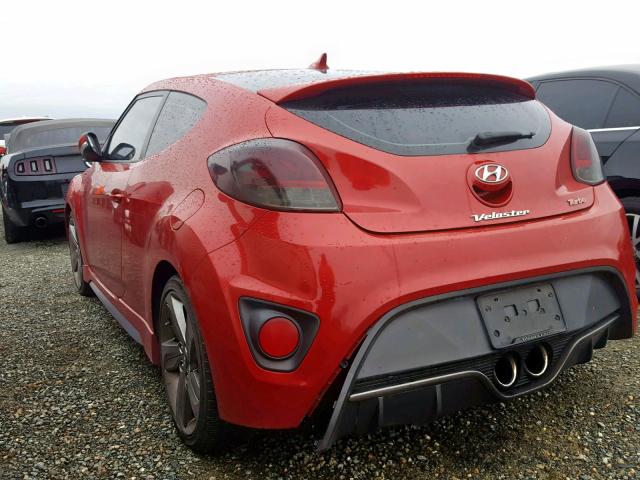 KMHTC6AE4DU160765 - 2013 HYUNDAI VELOSTER T RED photo 3