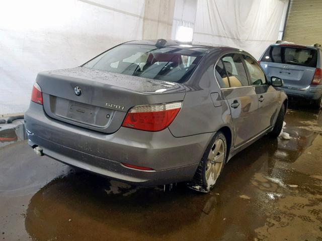 WBANV1C51AC443520 - 2010 BMW 528 XI GRAY photo 4