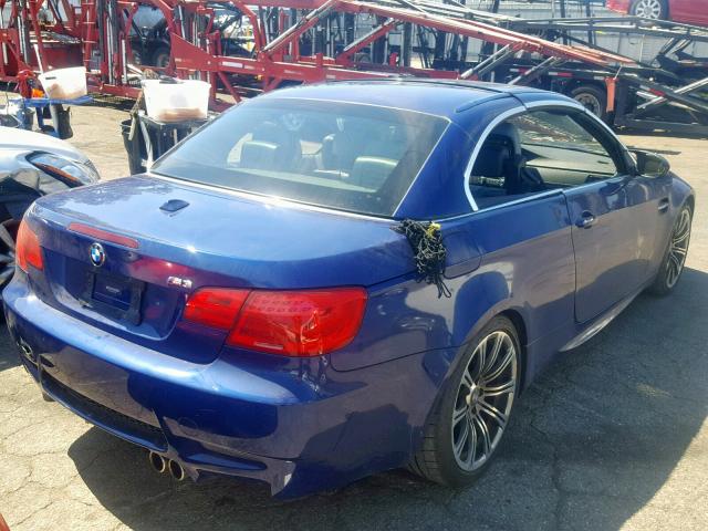 WBSDX9C5XCE784356 - 2012 BMW M3 BLUE photo 4