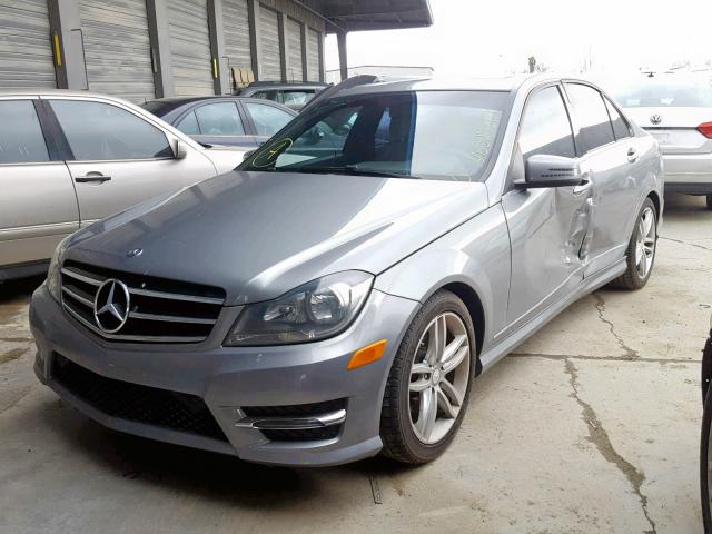 WDDGF4HB9EG222602 - 2014 MERCEDES-BENZ C 250 CHARCOAL photo 2