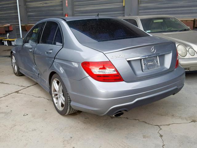 WDDGF4HB9EG222602 - 2014 MERCEDES-BENZ C 250 CHARCOAL photo 3