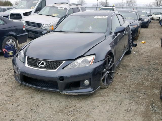 JTHBP262695005808 - 2009 LEXUS IS-F GRAY photo 2