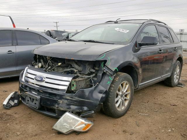 2FMDK38C57BB32669 - 2007 FORD EDGE SEL BLACK photo 2