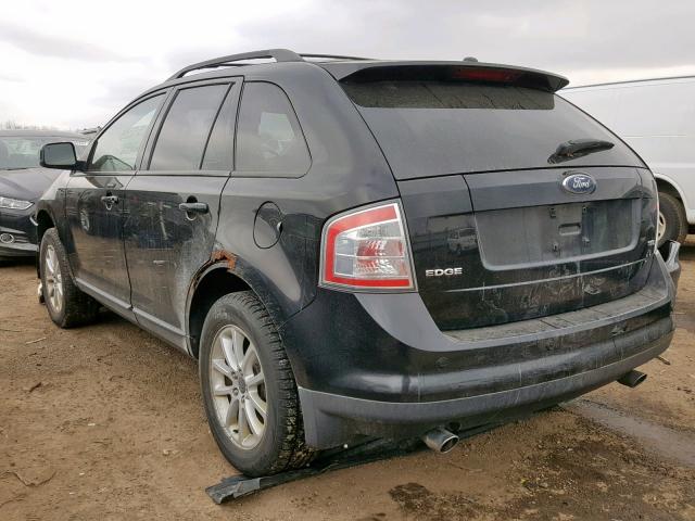 2FMDK38C57BB32669 - 2007 FORD EDGE SEL BLACK photo 3