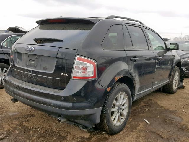 2FMDK38C57BB32669 - 2007 FORD EDGE SEL BLACK photo 4