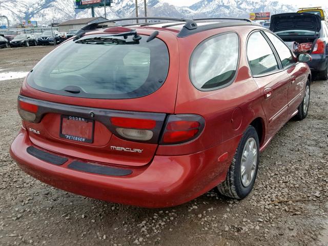 1MEFM55U3WG602736 - 1998 MERCURY SABLE LS MAROON photo 4