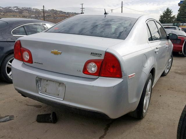 1G1ZG57B39F151943 - 2009 CHEVROLET MALIBU LS SILVER photo 4