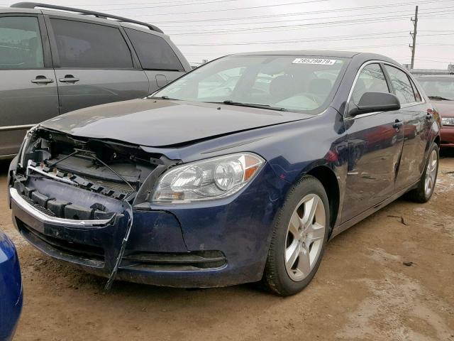 1G1ZB5E17BF344174 - 2011 CHEVROLET MALIBU LS BLUE photo 2