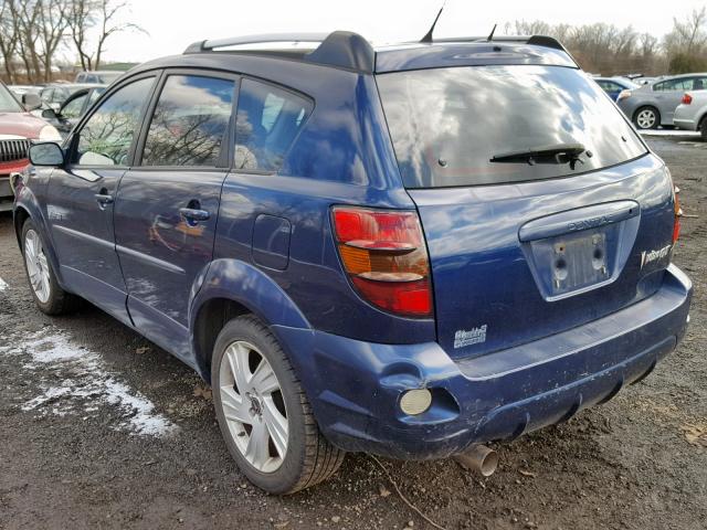 5Y2SN66L35Z483209 - 2005 PONTIAC VIBE GT BLUE photo 3