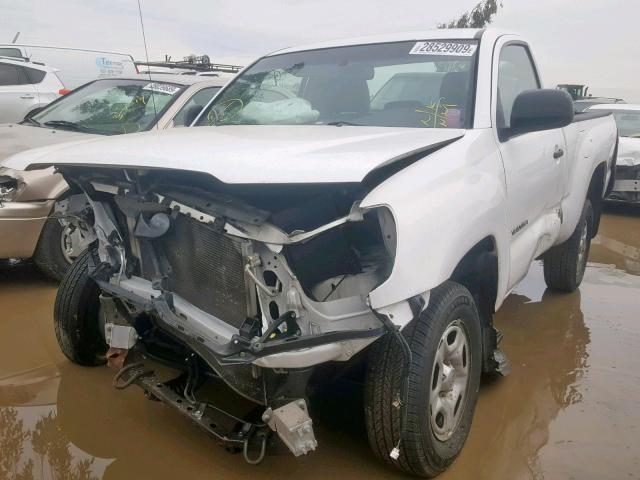 5TENX22N75Z130743 - 2005 TOYOTA TACOMA WHITE photo 2