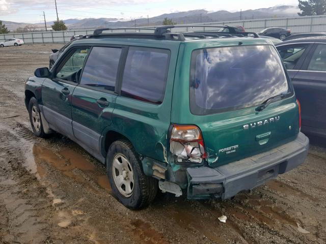 JF1SF6350XH732177 - 1999 SUBARU FORESTER L GREEN photo 3