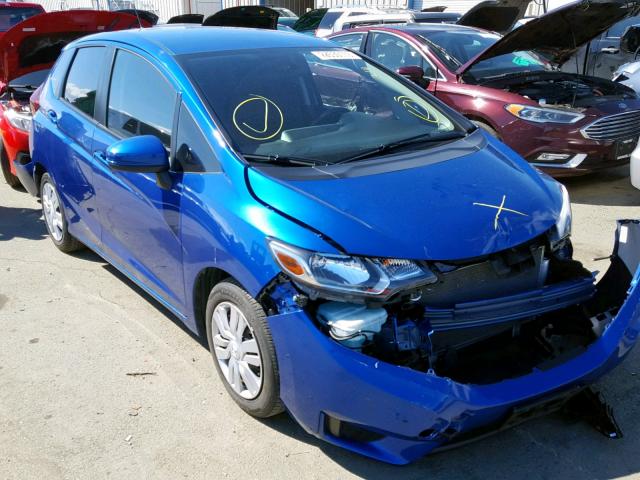 JHMGK5H55GS009831 - 2016 HONDA FIT LX BLUE photo 1