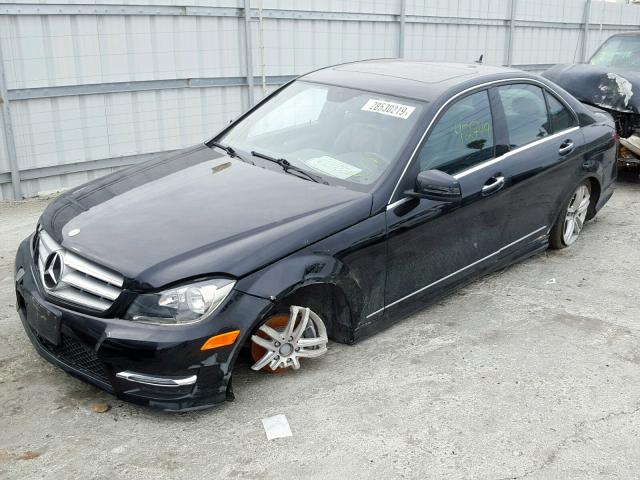 WDDGF4HB5DA796308 - 2013 MERCEDES-BENZ C 250 BLACK photo 2