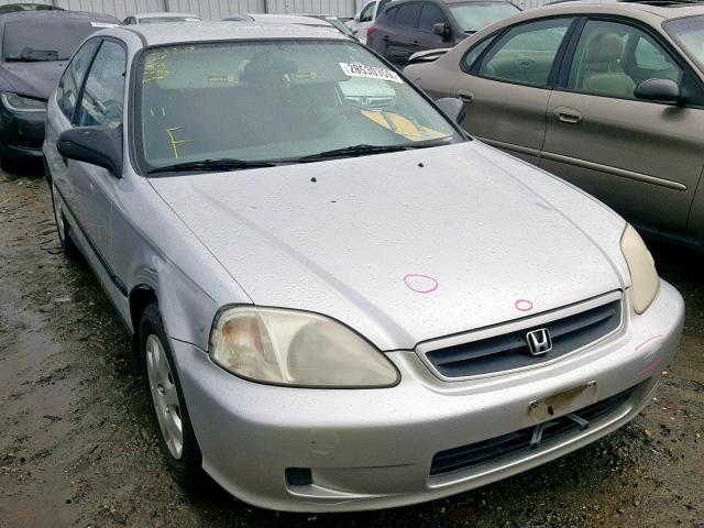 2HGEJ6443YH107944 - 2000 HONDA CIVIC DX SILVER photo 1