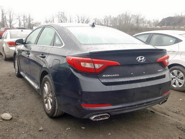 5NPE34AF7FH037128 - 2015 HYUNDAI SONATA SPO BLACK photo 3