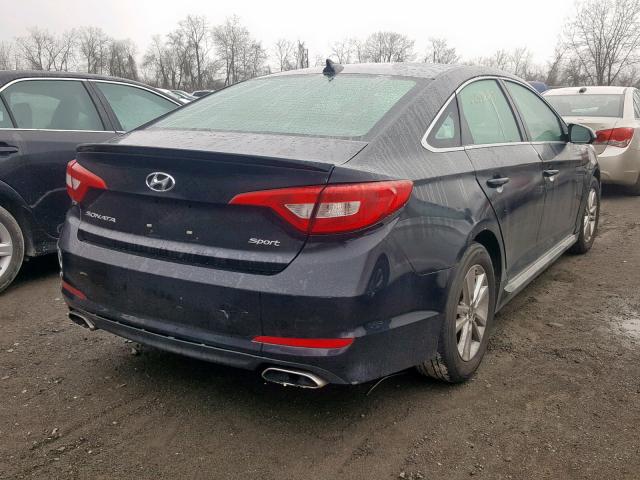 5NPE34AF7FH037128 - 2015 HYUNDAI SONATA SPO BLACK photo 4