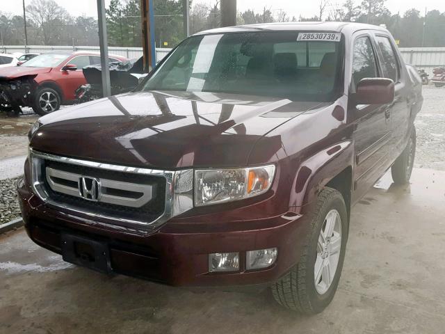 5FPYK1F56AB008149 - 2010 HONDA RIDGELINE RED photo 2