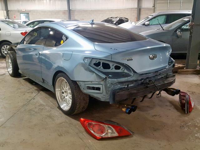 KMHHU6KH9BU044731 - 2011 HYUNDAI GENESIS CO BLUE photo 3