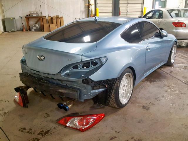 KMHHU6KH9BU044731 - 2011 HYUNDAI GENESIS CO BLUE photo 4