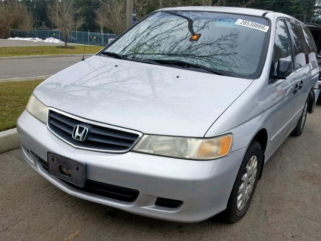 5FNRL18554B032406 - 2004 HONDA ODYSSEY LX SILVER photo 2