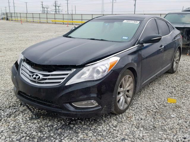 KMHFH4JG0DA276583 - 2013 HYUNDAI AZERA GLS BLACK photo 2