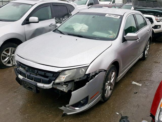 3FAHP0KC4AR112782 - 2010 FORD FUSION SPO SILVER photo 2