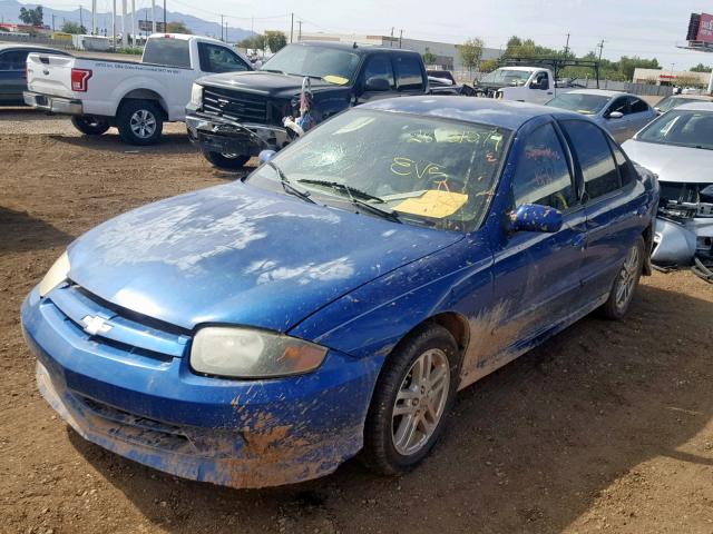 1G1JH52F737331271 - 2003 CHEVROLET CAVALIER L BLUE photo 2