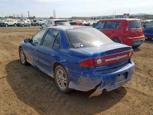 1G1JH52F737331271 - 2003 CHEVROLET CAVALIER L BLUE photo 3