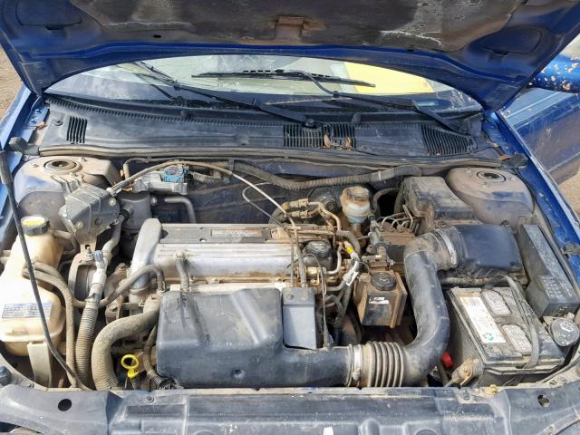 1G1JH52F737331271 - 2003 CHEVROLET CAVALIER L BLUE photo 7