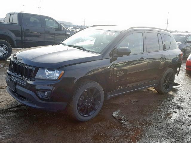 1C4NJCBA9ED674481 - 2014 JEEP COMPASS SP BLACK photo 2