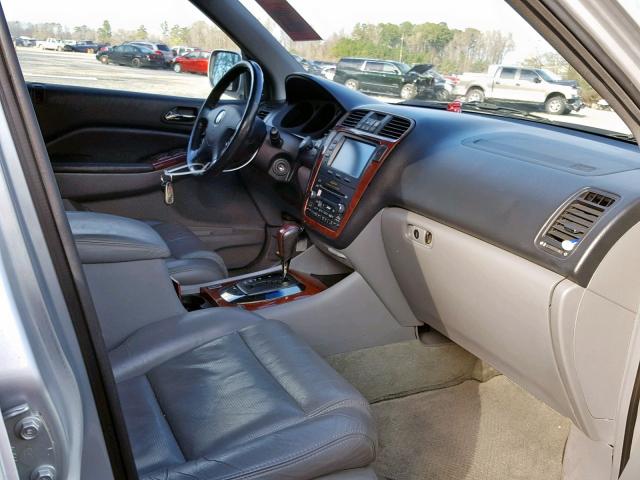 2HNYD18664H500147 - 2004 ACURA MDX TOURIN SILVER photo 5