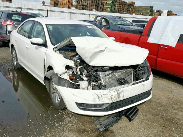 1VWAT7A37EC106350 - 2014 VOLKSWAGEN PASSAT S WHITE photo 1