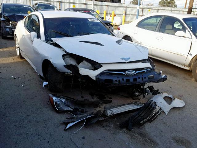 KMHHT6KD7DU106386 - 2013 HYUNDAI GENESIS CO WHITE photo 1