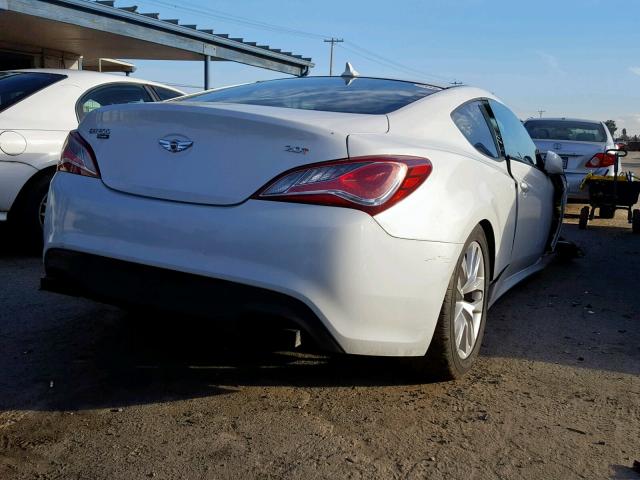 KMHHT6KD7DU106386 - 2013 HYUNDAI GENESIS CO WHITE photo 4