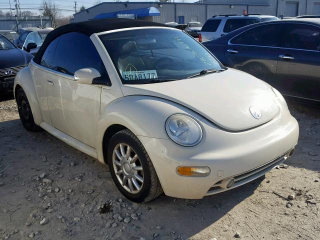 3VWCM31Y74M324747 - 2004 VOLKSWAGEN NEW BEETLE WHITE photo 1
