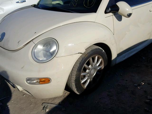 3VWCM31Y74M324747 - 2004 VOLKSWAGEN NEW BEETLE WHITE photo 9
