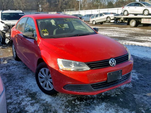 3VW1K7AJ6EM437999 - 2014 VOLKSWAGEN JETTA BASE RED photo 1