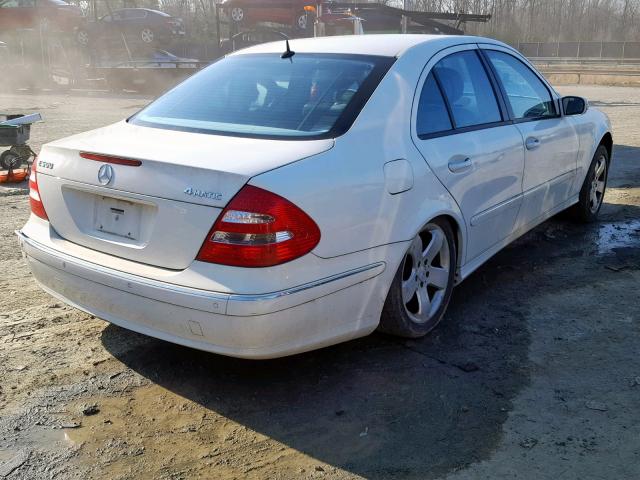 WDBUF83J56X205539 - 2006 MERCEDES-BENZ E 500 4MAT WHITE photo 4