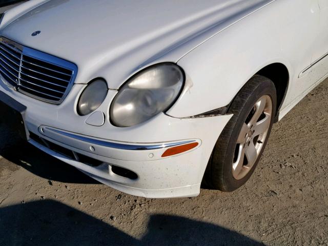 WDBUF83J56X205539 - 2006 MERCEDES-BENZ E 500 4MAT WHITE photo 9