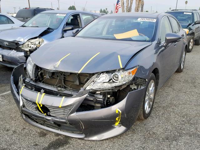 JTHBW1GGXE2065805 - 2014 LEXUS ES 300H GRAY photo 2