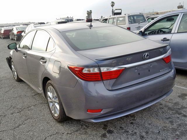 JTHBW1GGXE2065805 - 2014 LEXUS ES 300H GRAY photo 3