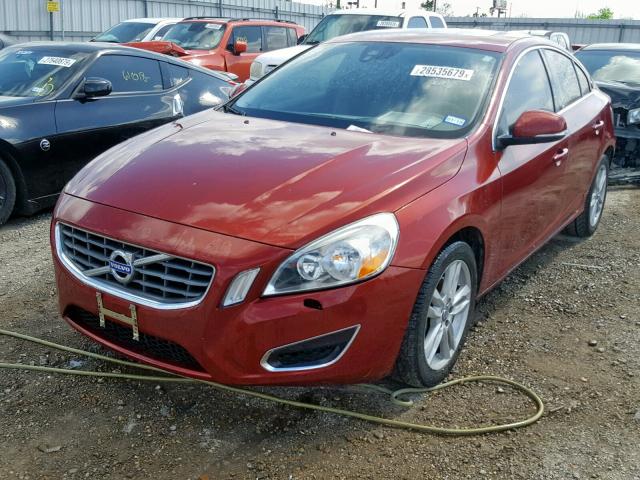 YV1612FS9D2200794 - 2013 VOLVO S60 T5 MAROON photo 2