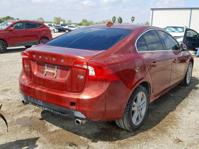 YV1612FS9D2200794 - 2013 VOLVO S60 T5 MAROON photo 4