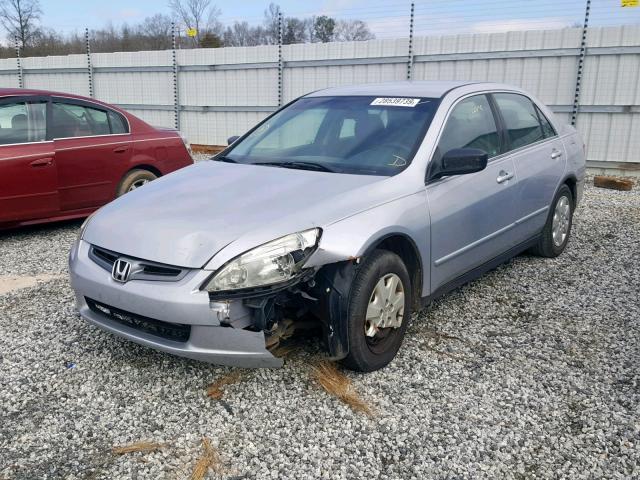 1HGCM55354A101053 - 2004 HONDA ACCORD LX SILVER photo 2